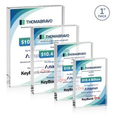 Bendell Full Color Rectangle Crystal Trophy - Crystal Trophies