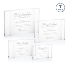 Langworth Clear Rectangle Acrylic Trophy - Acrylic Trophies