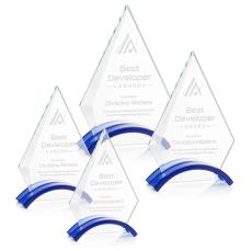 Fremont Blue Crystal Trophy - Crystal Trophies