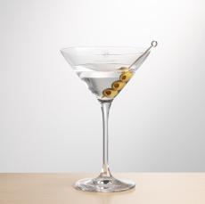 Santiago Martini - Deep Etch - Cocktail Glasses