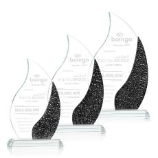 Oakley Black Flame Crystal Trophy - Crystal Trophies