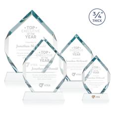 Diamond Diamond on Helton Fagan Polygon Crystal Trophy - Crystal Trophies