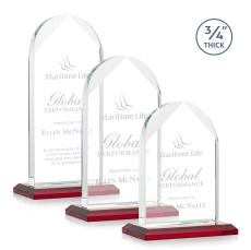 Cortez Red Peaks Crystal Trophy - Crystal Trophies