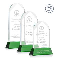 Cortez on Helton Green Peaks Crystal Trophy - Crystal Trophies