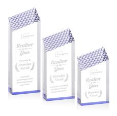 Paluzzi Blue Peaks Acrylic Trophy - Employee Awards