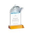 Voyager Amber Unique Crystal Trophy