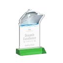 Voyager Green Unique Crystal Trophy
