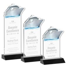 Voyager Black Unique Crystal Trophy - Crystal Trophies