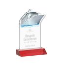 Voyager Red Unique Crystal Trophy