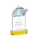 Voyager on Alberton Base Gold Unique Crystal Trophy