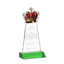 Crown Green Unique Crystal Trophy