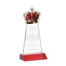 Crown Red Unique Crystal Trophy