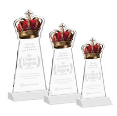 Crown Fagan Unique Crystal Trophy - Crystal Trophies