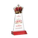 Crown Full Color Red Unique Crystal Trophy