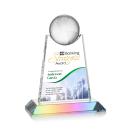 Mayes Full Color Prismatic Globe Crystal Trophy