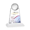 Mayes Full Color Fagan Globe Crystal Trophy