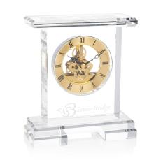 Spaulding Clock - Gold - Crystal Clocks