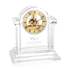 Addison Clock - Gold - Crystal Trophies