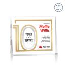 Wiseman Full Color Rectangle Crystal Trophy