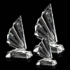 Eubanks Unique Crystal Trophy - Crystal Trophies
