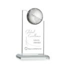 Myers Globe Optical Peaks Crystal Trophy