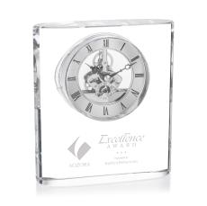 Gonzalez Clock - Silver - Crystal Trophies