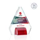 Kilgore Full Color Red Crystal Trophy