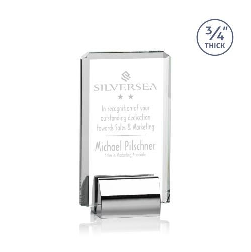 Awards and Plaques - Crystal Trophies - Howard Rectangle Crystal Trophy