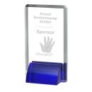 Barraza Blue Rectangle Crystal Trophy