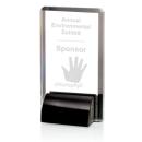 Barraza Black Rectangle Crystal Trophy