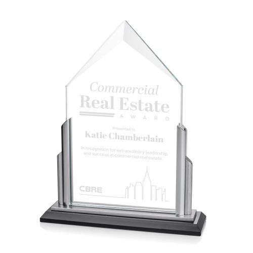 Awards and Plaques - Crystal Trophies - Hogan Peaks Crystal Trophy