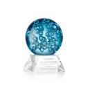 Addison on Cahill Base Clear Globe Glass Trophy