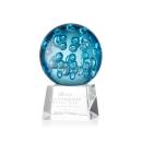 Addison on Small Crystal Base Clear Globe Glass Trophy