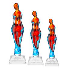 Venus on Cahill Base Clear Glass Trophy - Employee Awards