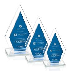 Whitt Blue Crystal Trophy - Crystal Trophies