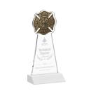 Fire Dept Fagan Unique Crystal Trophy