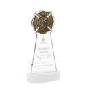 Fire Dept on Alberton Base Fagan Unique Crystal Trophy