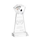 Poker Clear Unique Crystal Trophy