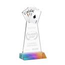Poker Prismatic Unique Crystal Trophy