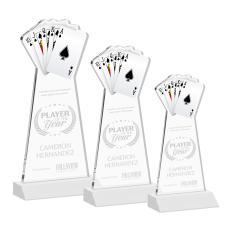 Poker Fagan Unique Crystal Trophy - Crystal Trophies