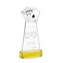 Poker on Alberton Base Gold Unique Crystal Trophy