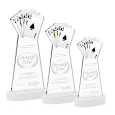 Poker on Alberton Base Fagan Unique Crystal Trophy - Crystal Trophies