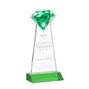 Diamond Green Crystal Trophy