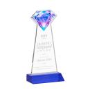 Diamond Blue Crystal Trophy