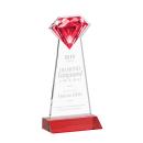 Diamond Red Crystal Trophy