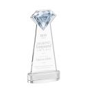 Diamond on Alberton Base Clear Crystal Trophy