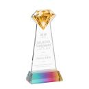 Diamond on Hartford Base Prismatic Crystal Trophy