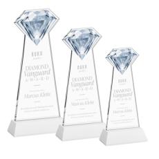 Diamond on Hartford Base Fagan Crystal Trophy - Crystal Trophies
