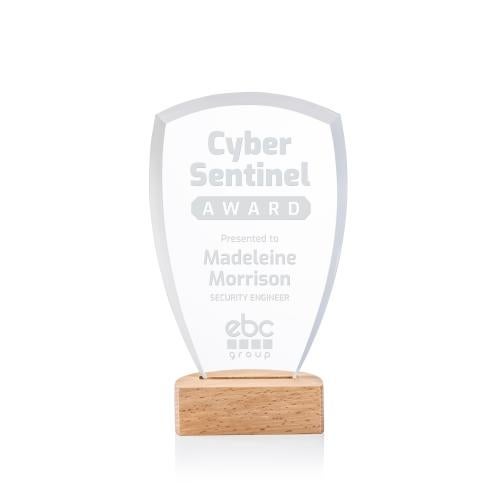 Awards and Plaques - Crystal Trophies - Hendrick Unique Crystal Trophy