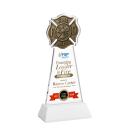 Fire Dept Full Color on Hartford Base Fagan Unique Crystal Trophy